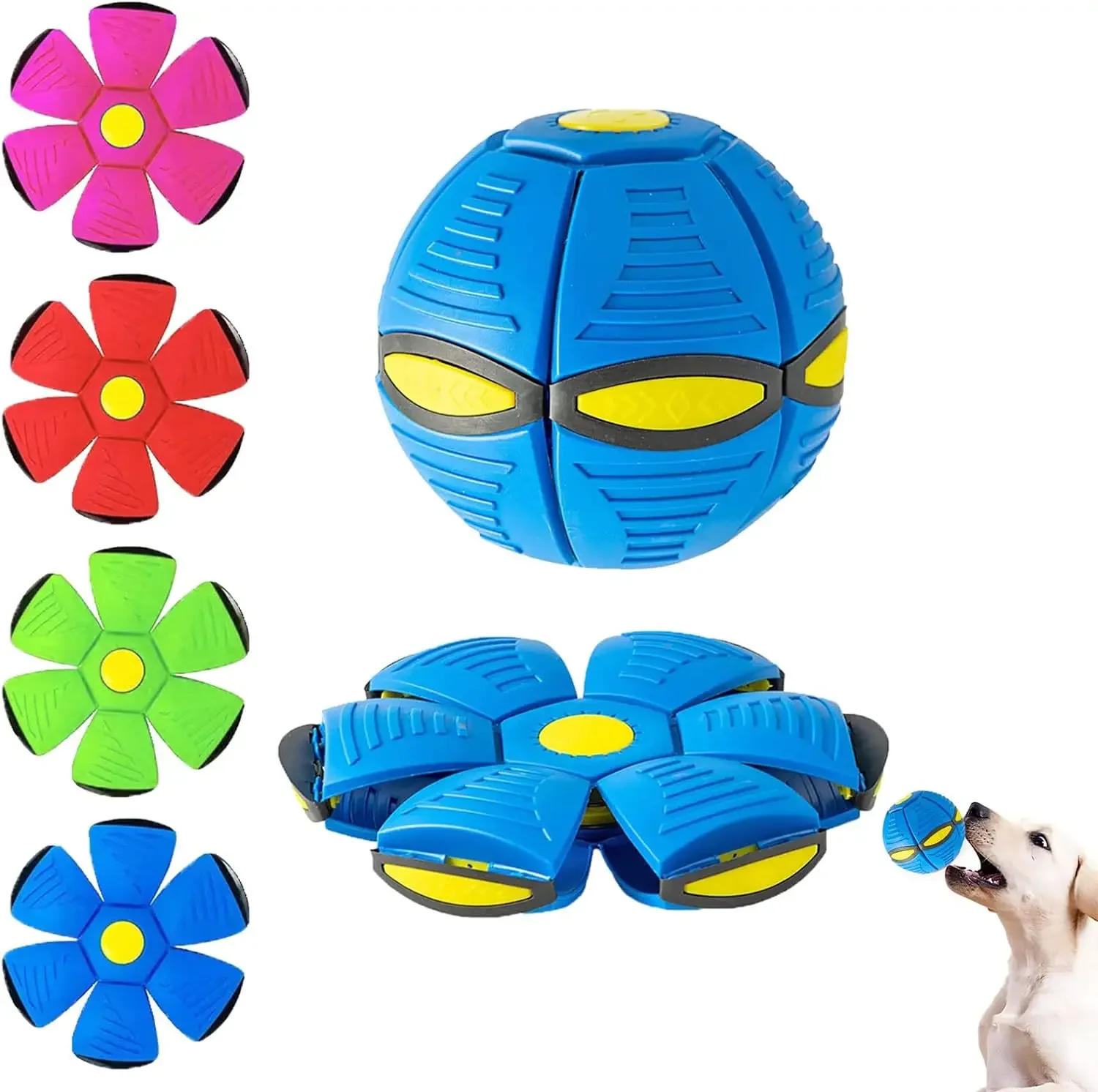 Interactive Magic Flying Saucer Ball Dog Toys Funny Pet Toy Flying Saucer Outdoor Dog Training Toy Pelota Perro Dogs Accessoires