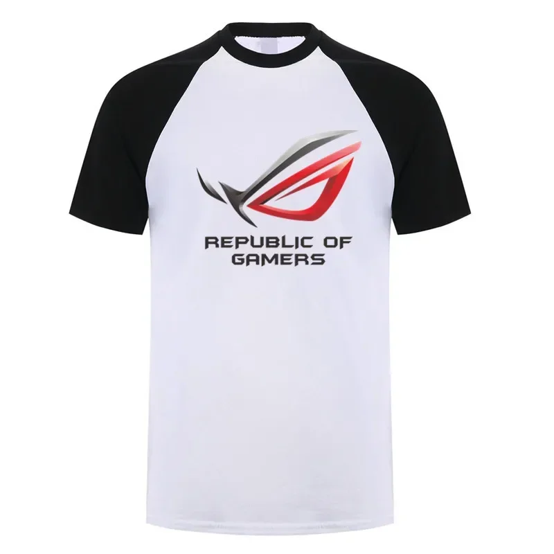 ROG Republic Of Gamers T Shirt Unisex Casual Short Sleeve Mans Cool Cotton Tshirt Tops Tees