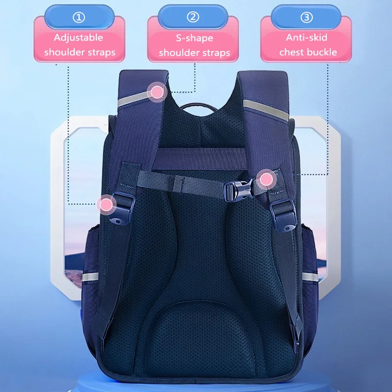 Japanese Schoolbag for Primary Students Gradient Colour Kids Rucksack Boys Girls School Backpack Large Capacity Luxury Rucksack