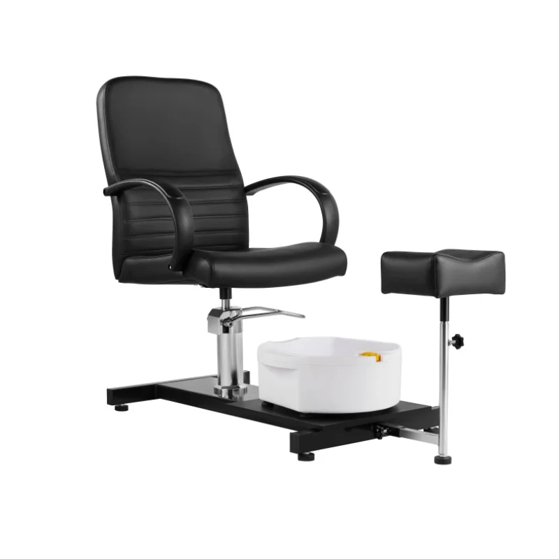 Black Luxury Salon Pedicure Chair with Durable Footrest and Armrest Wholesale Cross-Border Beauty Equipment