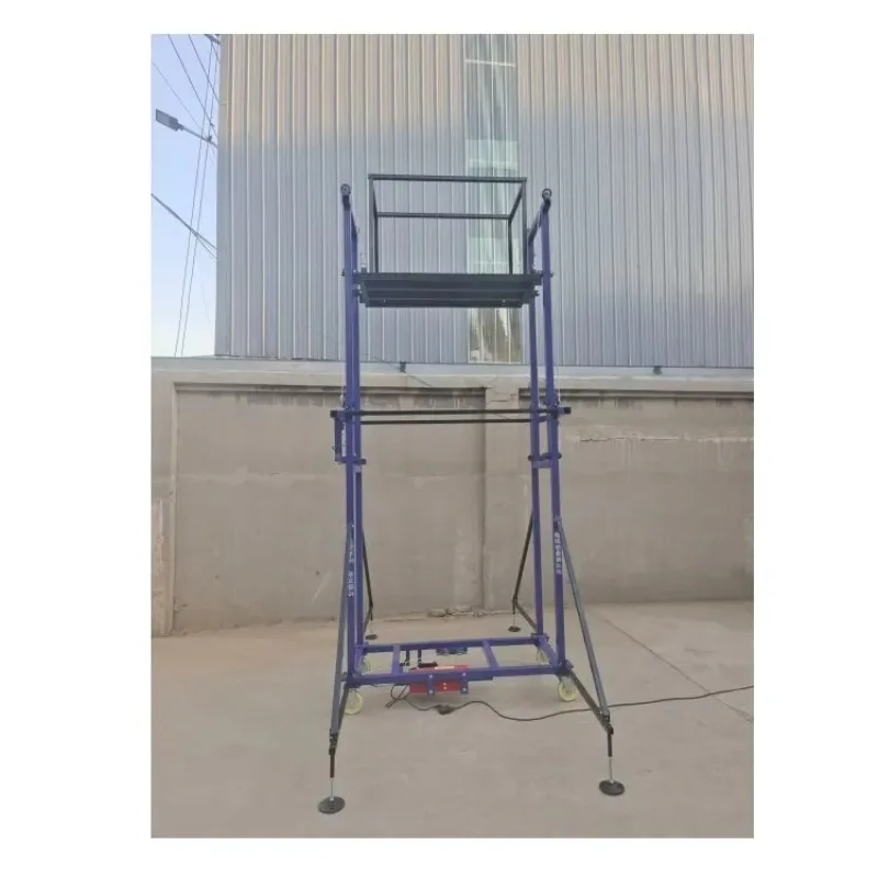 Multiple Models Foldable Electric Scaffolding Lift Mesas Elevadoras Electric Scaffolding Lift Platform Loads Up To 5m