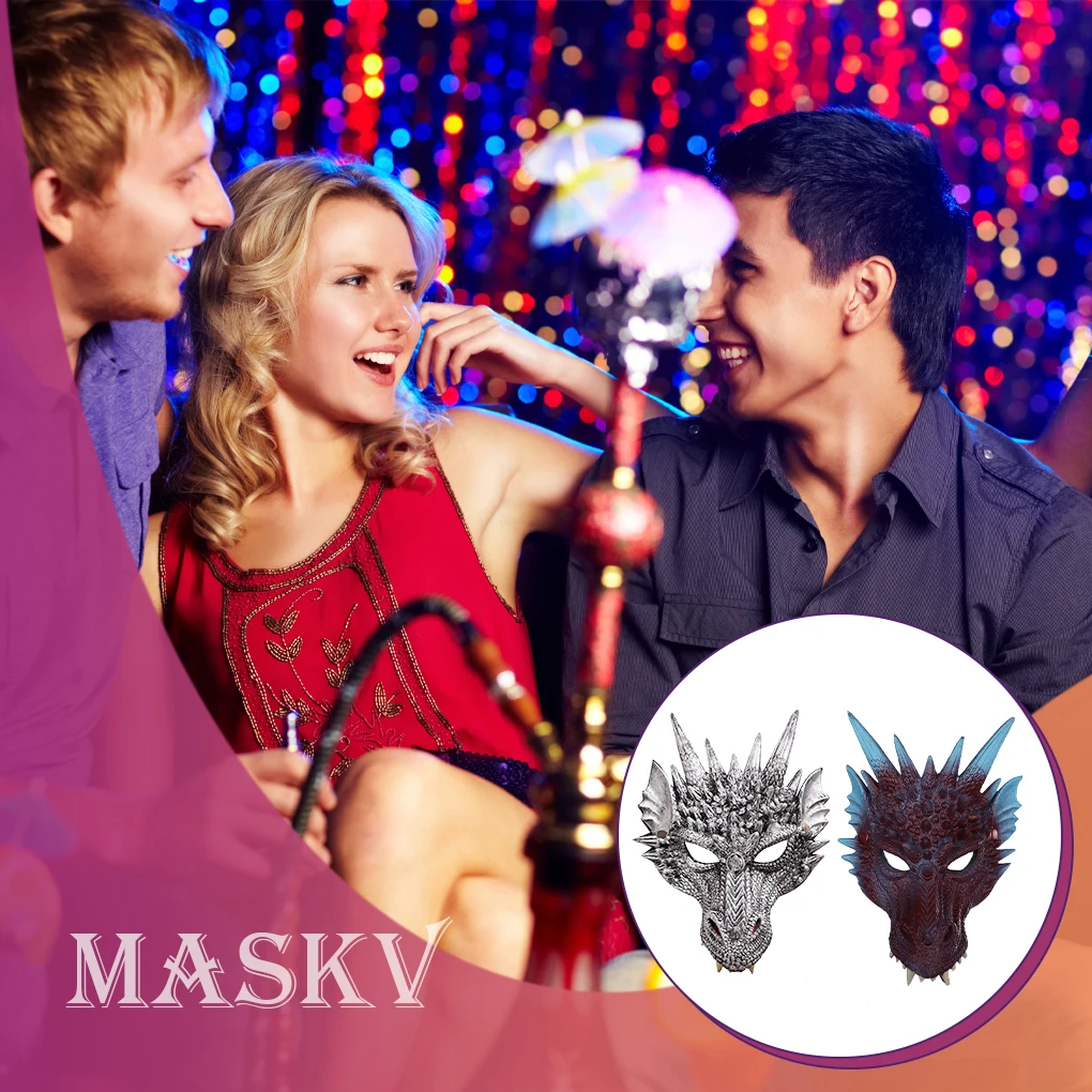 

Must-Have Dragon Mask For Cosplay And Halloween Parties 1. Halloween Costume Parties Cosplay Mask DarkBlue