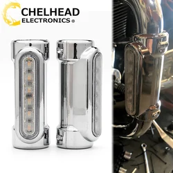 Motorcycle Highway Bar Lights Crash Bars Led Driving Light Turn Signals Bulb White Yellow Beam Touring Motor Van Bike