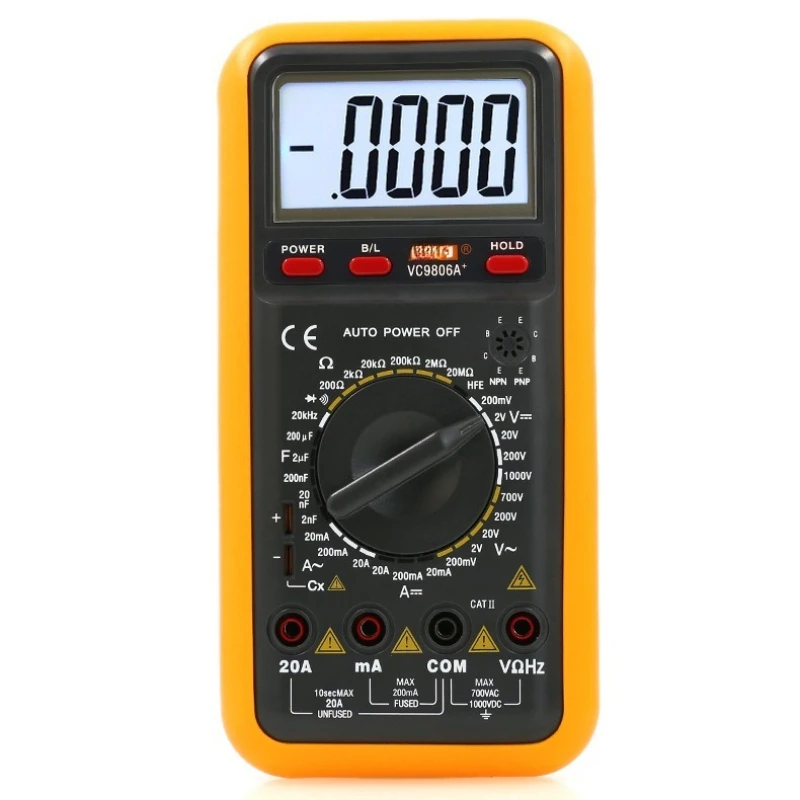 

VC9806A + multimeter digital four and a half high-precision maintenance multi-function voltage and current measuring instrument
