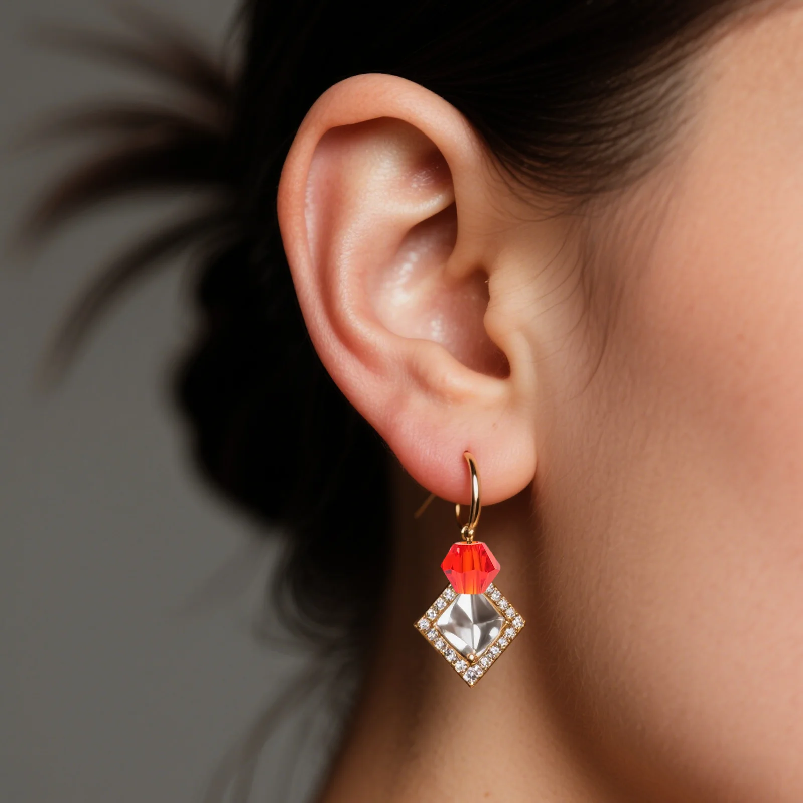 

1 Pack 4Mm Red Bicone Beads Faceted Plastic Crystal-Like Spacer For Diy Jewelry Making Necklace Earring Craft Supplies