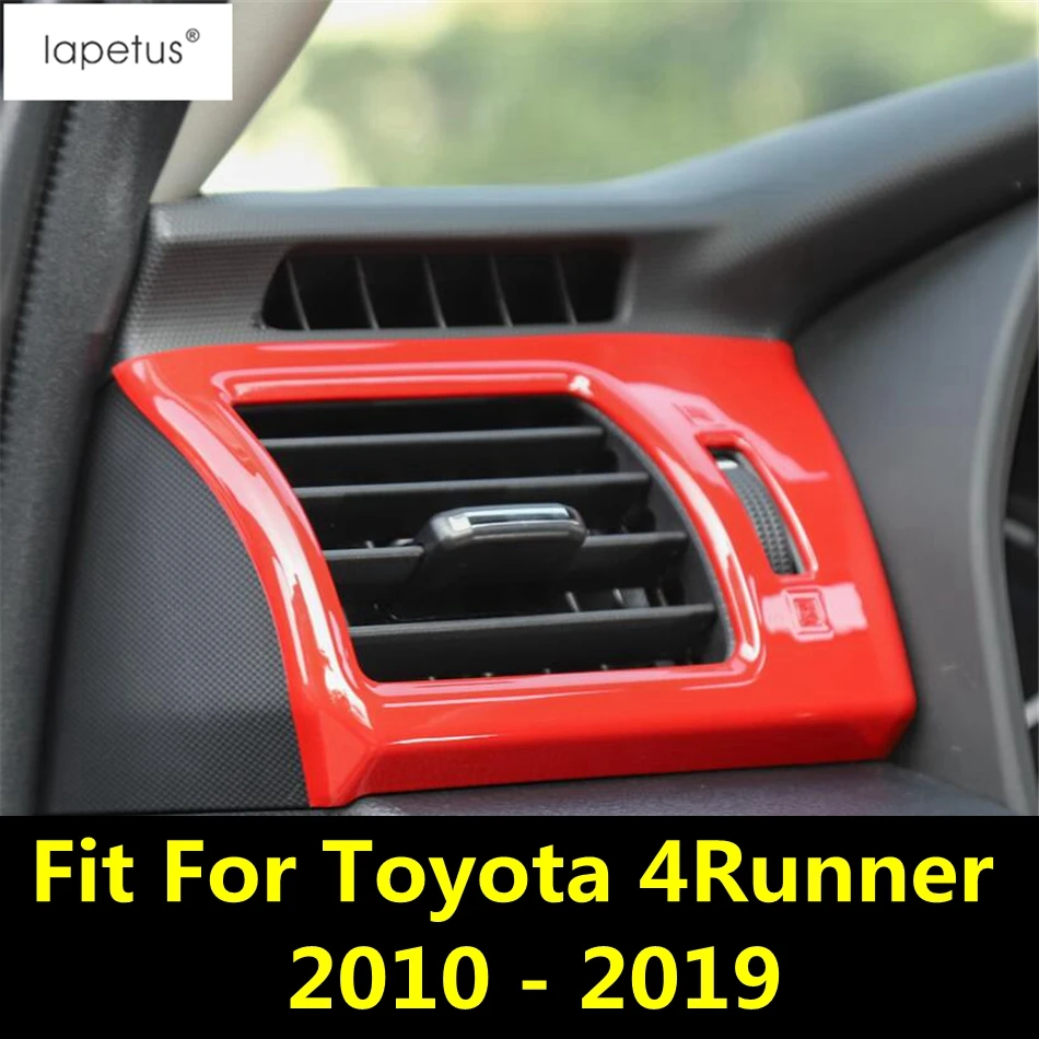 

Car Side Air AC Conditioning Vent Outlet Frame Decoration Cover Trim For Toyota 4Runner 2010 - 2019 ABS Red Accessories Interior