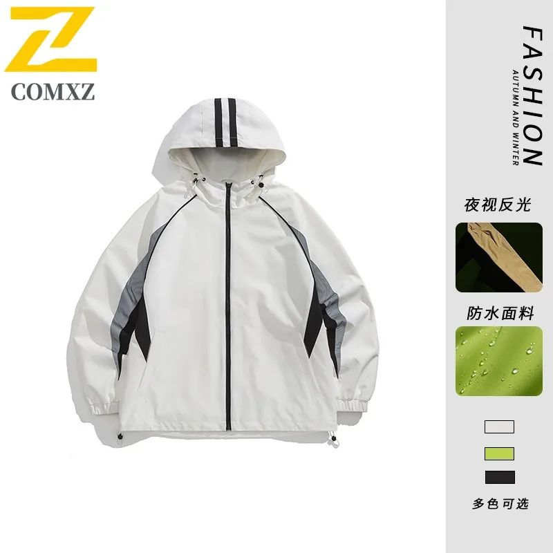 comxz-フード付きジャケット-マウンテンシステム-防水-防風-アウトドア-ランニング-フライフィッシング-ハンティング-アウターウェア-メンズ服-ジャケット