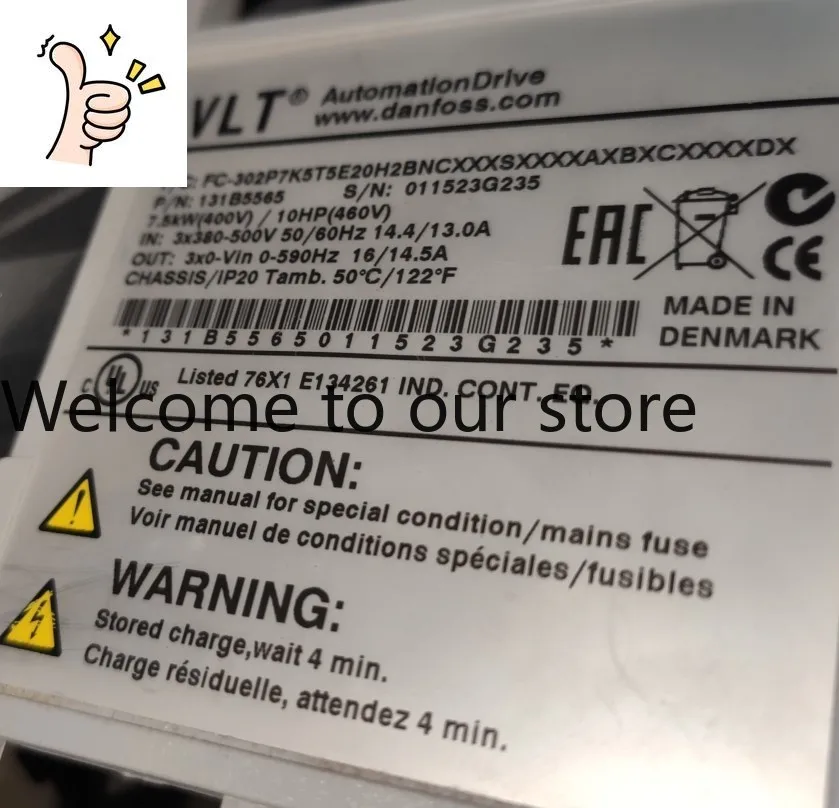 Genuine FC-302P7K5T5E20H2BNCXXXSXXXXAXBXXXXDX Danfoss Inverter