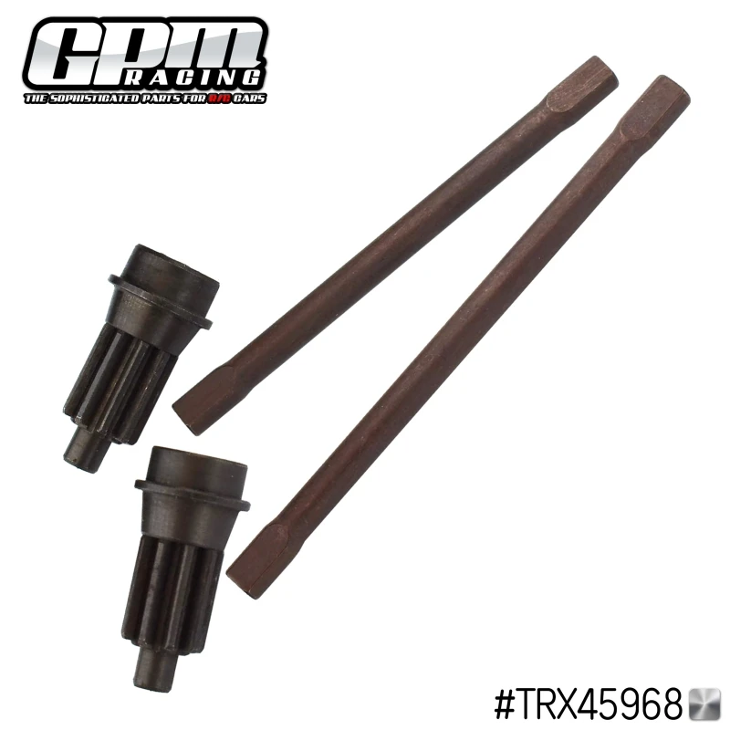 GPM SPRING STEEL REAR AXLE SHAFT For 1/10 TRX4 DEFENDER TRAIL CRAWLER-82056-4