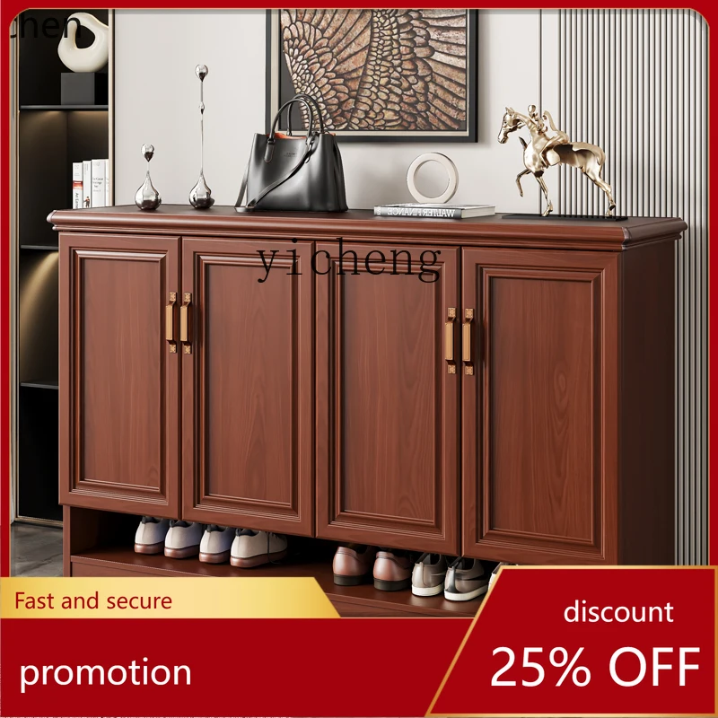 

HXL all-aluminum alloy shoe cabinet new Chinese-style home entrance villa courtyard outdoor balcony waterproof