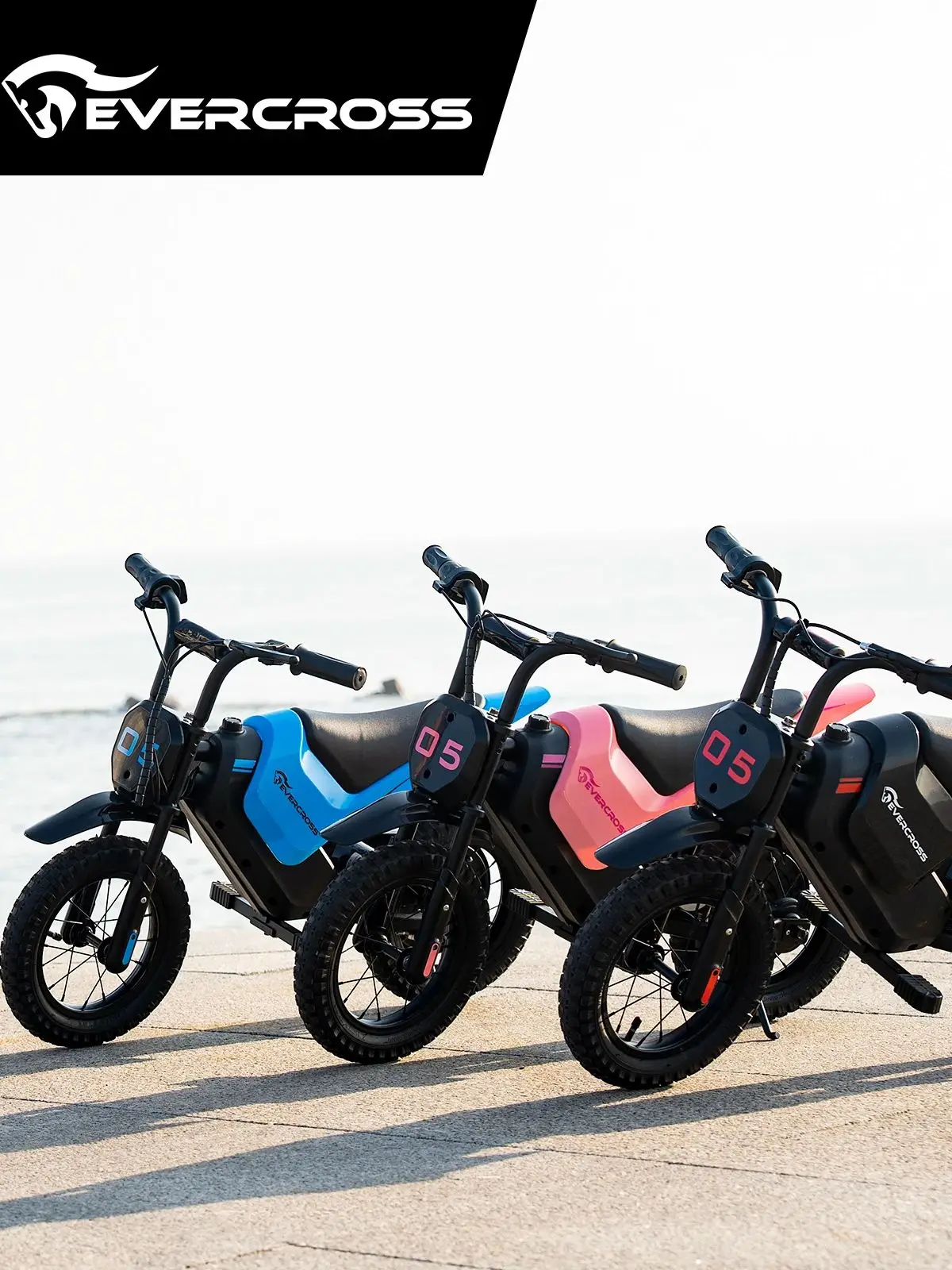 Motocykl elektryczny dla dzieci EVERCROSS TECH EV05M, 150W, prędkości 8/16 km/h, zasięg do 10 km, 12-calowy motocykl crossowy dla dzieci — 2