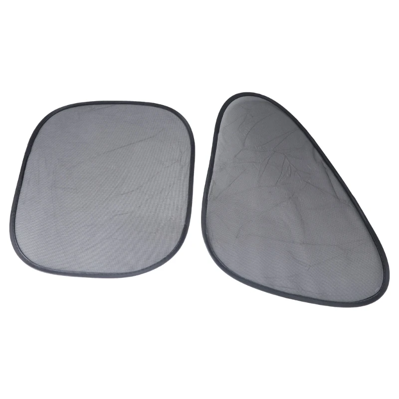 RXJE Mesh Car Side Window Shade 4 Piece Panel Set, Electrostatic Adsorption Privacy Screen for Commute Parking