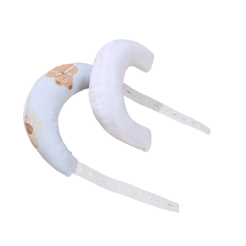 وسادة سفر J15U للأطفال مع نمط كرتوني لدعم الرقبة على شكل أهلة من القطن العضوي #3