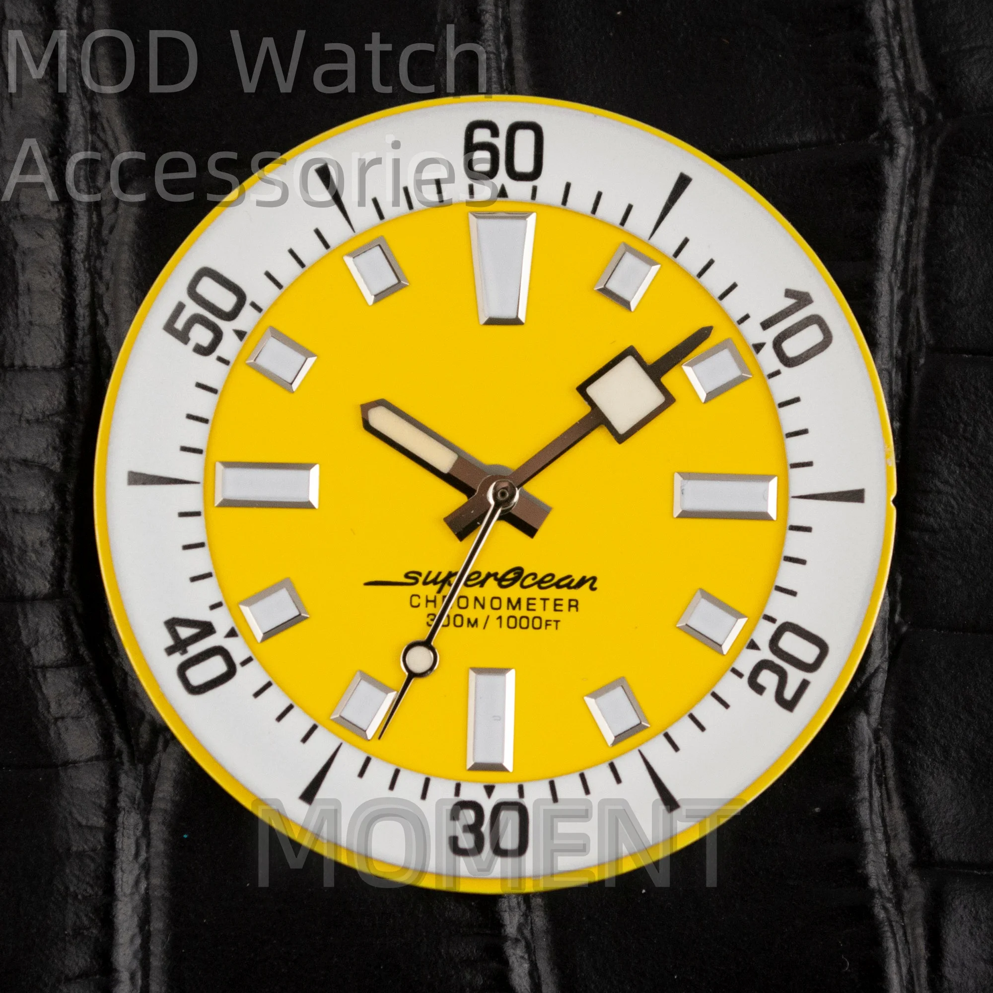 33.5mm Watch Dials for SuperOcean Luminous Watch Face Repair Watch Accessories Replace Dial Fit NH35 NH36 Mechanical Movement