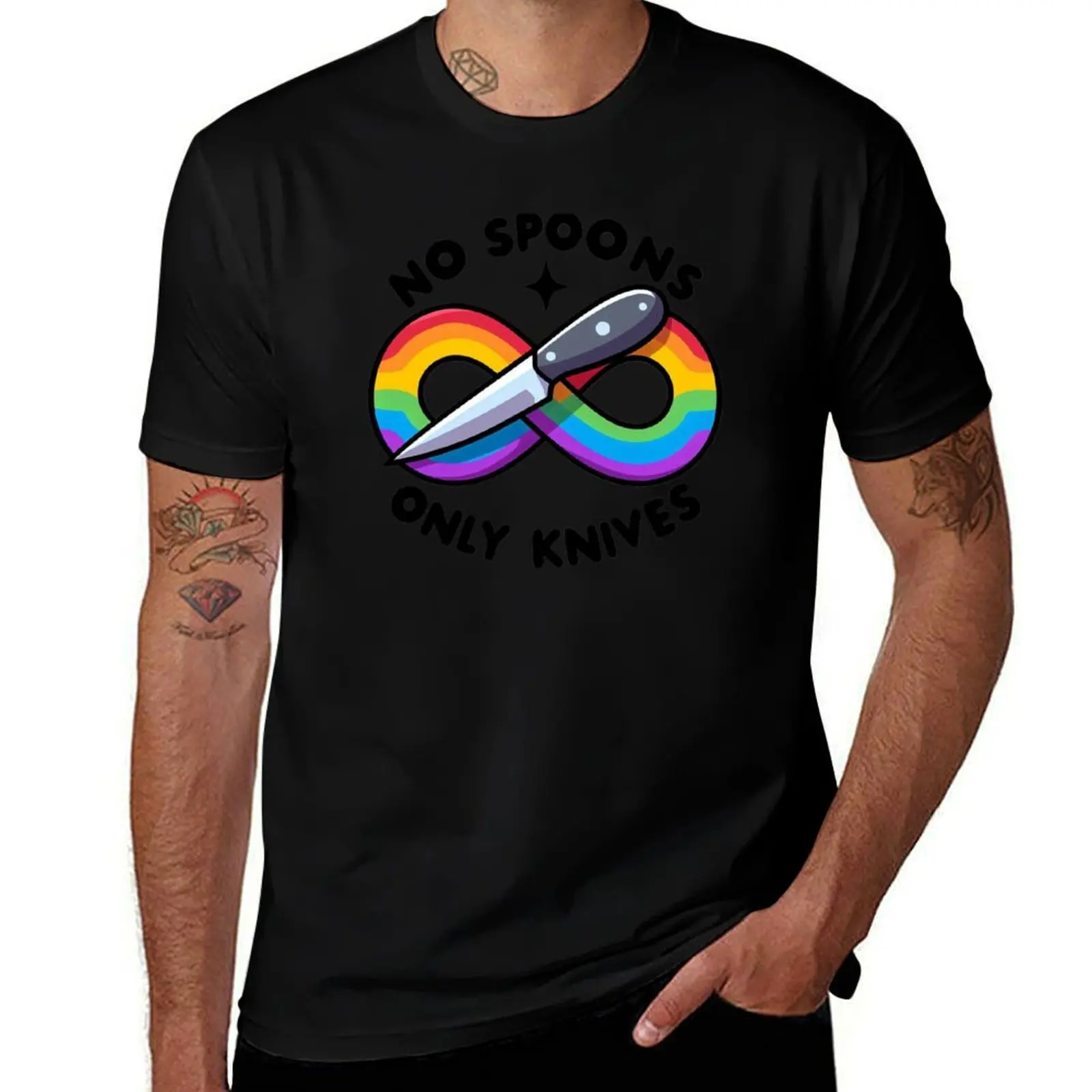No spoons only knives T-Shirt cotton t shirt pack T-Shirt