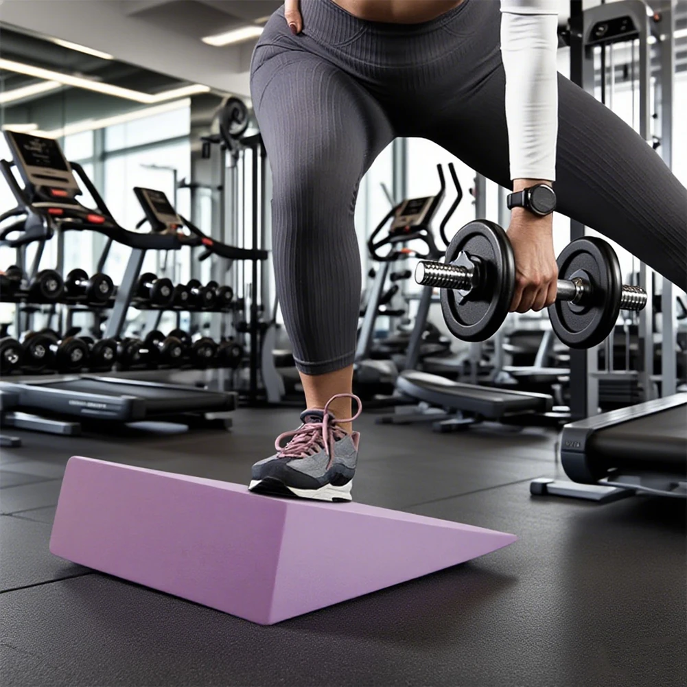 Squat Wedge Block Slant Board Multi-Functional Foot and Calf Stretching Incline Wedge Non-Slip Adjustable for Fitness Workout