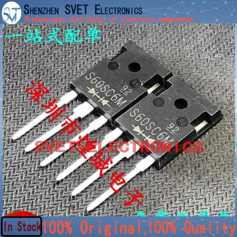 10PCS-50PCS  S60SC6M  TO-247 MOS 60V 60A  Original In Stock Fast shipping