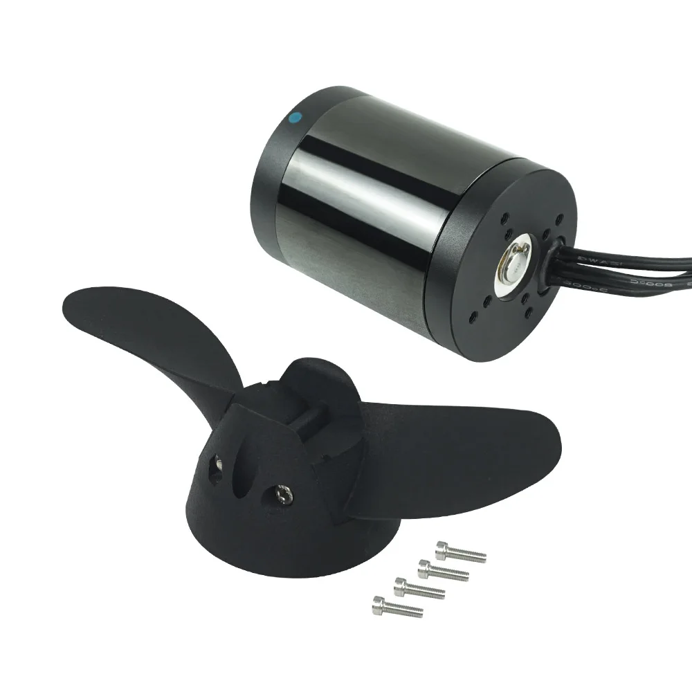 

Waterproof Brushless DC 6384 Motor 140KV 4400W for Surfing Boat Underwater Thruster