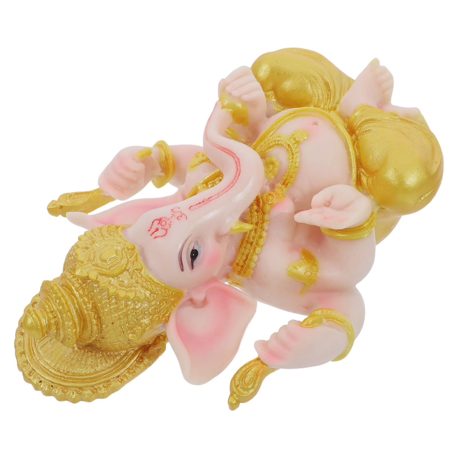 

Elephant God of Wealth Statue Resin Home Ornament for Room Desk Bookcase Bedside Positive Energy Divine Decoration