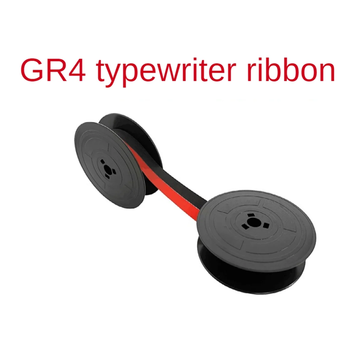 1 Uds. Cinta para máquina de escribir GR4, cinta para máquina de escribir, carrete doble de repuesto para máquina de escribir Olivetti Lettera (negro y rojo)