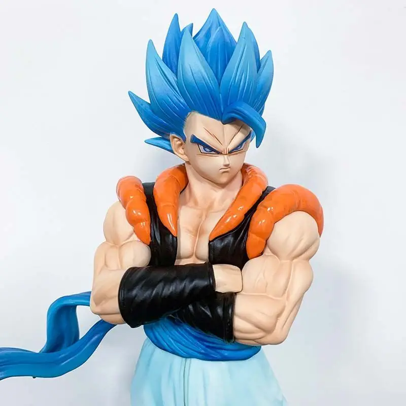 30cm Dragon Ball Z Figuras Gogeta Action Figure With Two Heads Dbz Manga Figurine Anime Gk Statue Models Dolls Toys Gifts