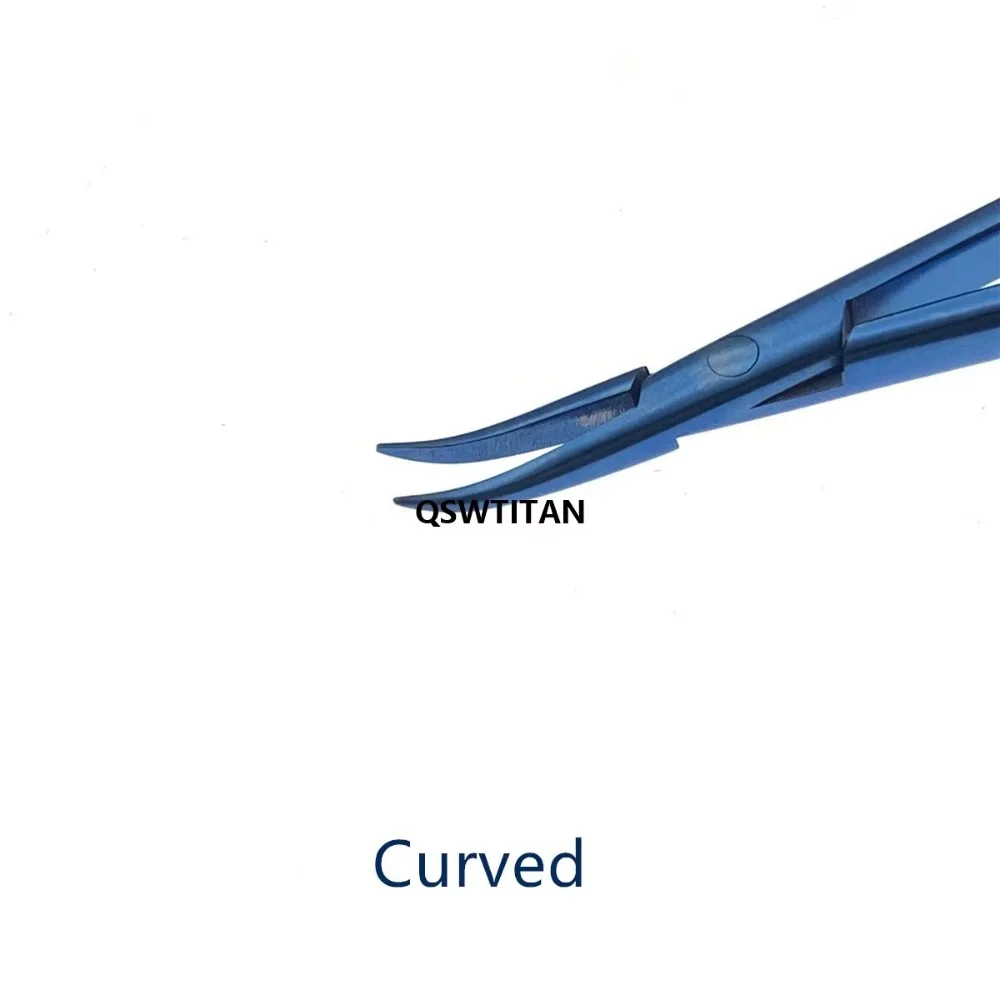 Micro Tweezers Titanium Micro Needle Holder for Neurosurgery Bayonet Style Titanium Microscopic Surgical Forceps