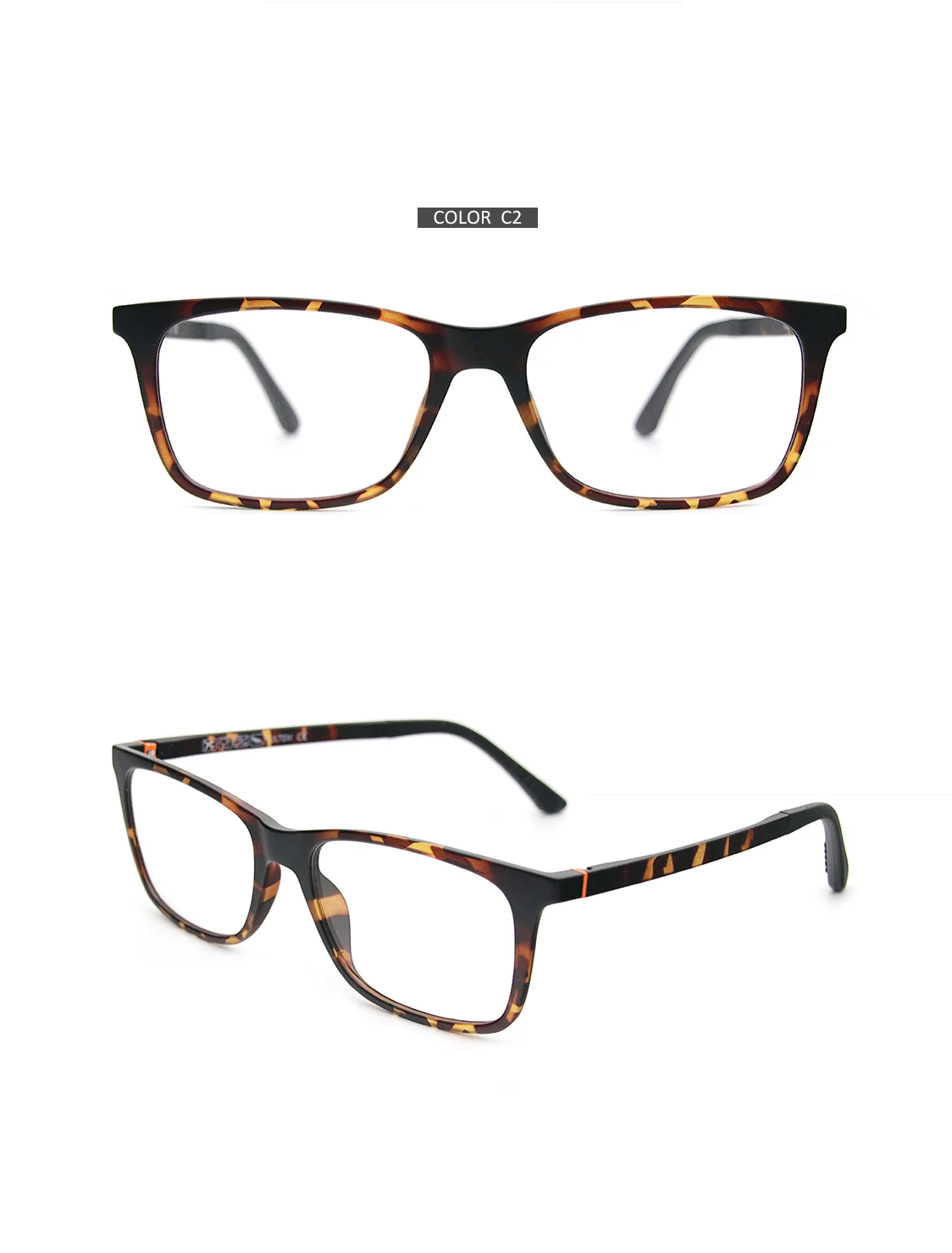 RS003 Myopie Brillen Rahmen Männer Quadratische Optische Gläser Rahmen Polarisierte Magnetische Clip auf Sonnenbrille – Detail 16