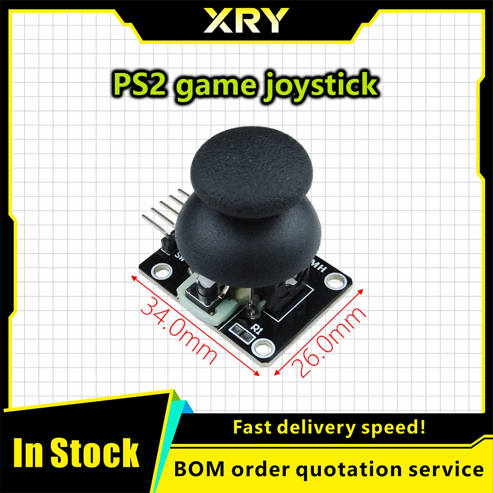 XRY Dual axis XY joystick module PS2 remote control joystick game console control joystick sensor module