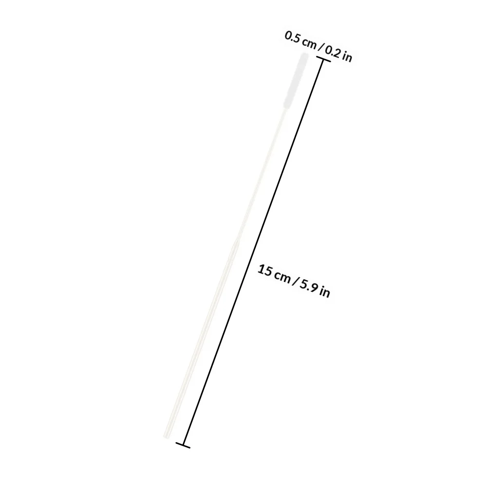 50Pcs Nasal Swabs Flocked Disposable Collection Swabs for Pharynx Sampling Multi-Purpose Medical Swab Ideal for Clinical