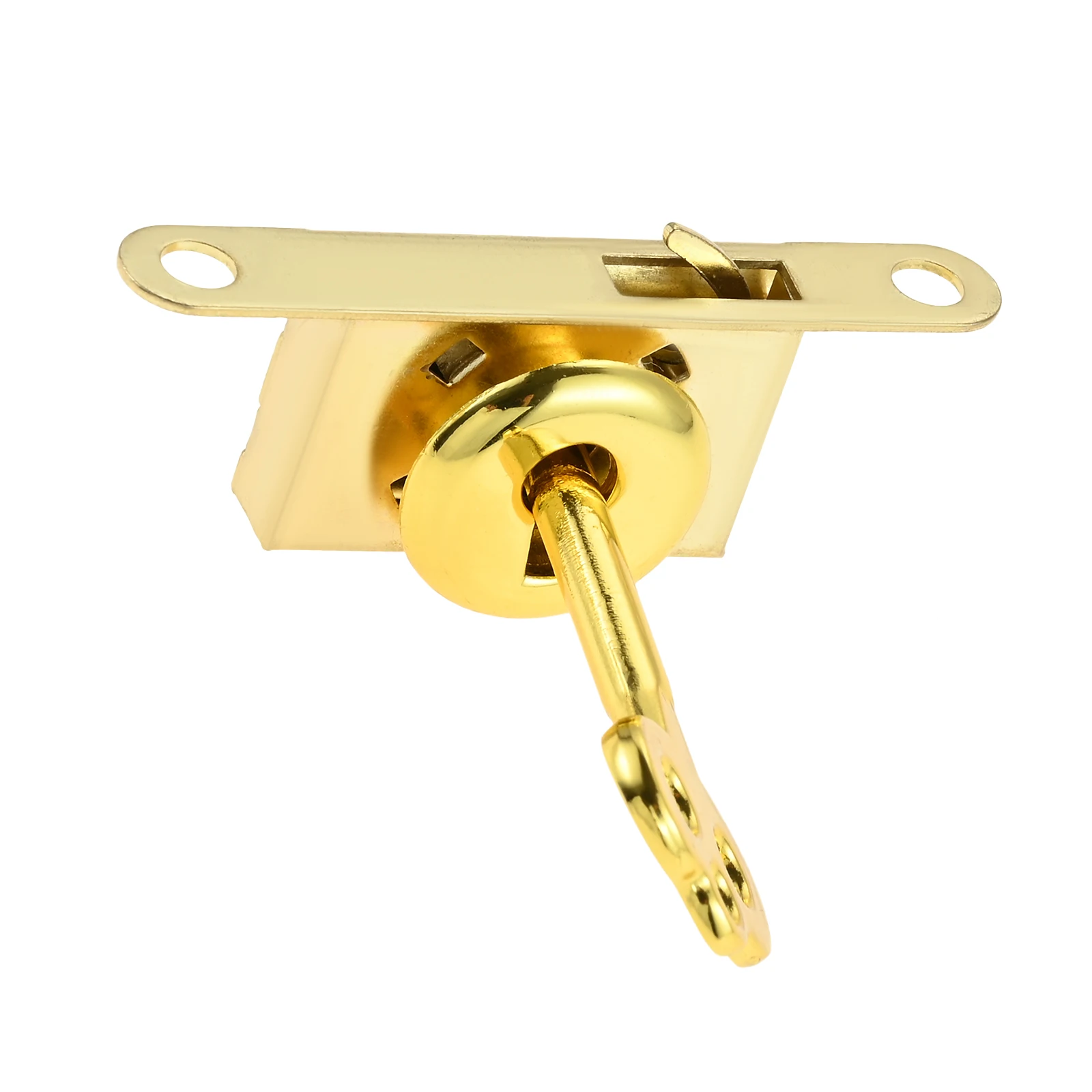 1 Set Zinc Alloy Box Lock Full Mortise Design Antique Furniture Lock for Mini Box Jewelry Box Wooden Lid Hardware 57x30x19mm
