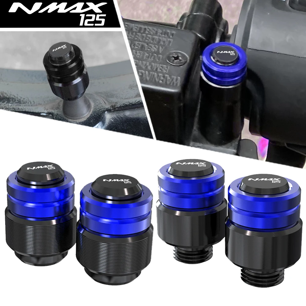 

FOR YAMAHA NMAX125 NMAX 125 N-MAX125 2015-2023 2022 Motorcycle Rearview Mirror Plug Hole Screw Cap & Tire Valve Stem Caps Cover