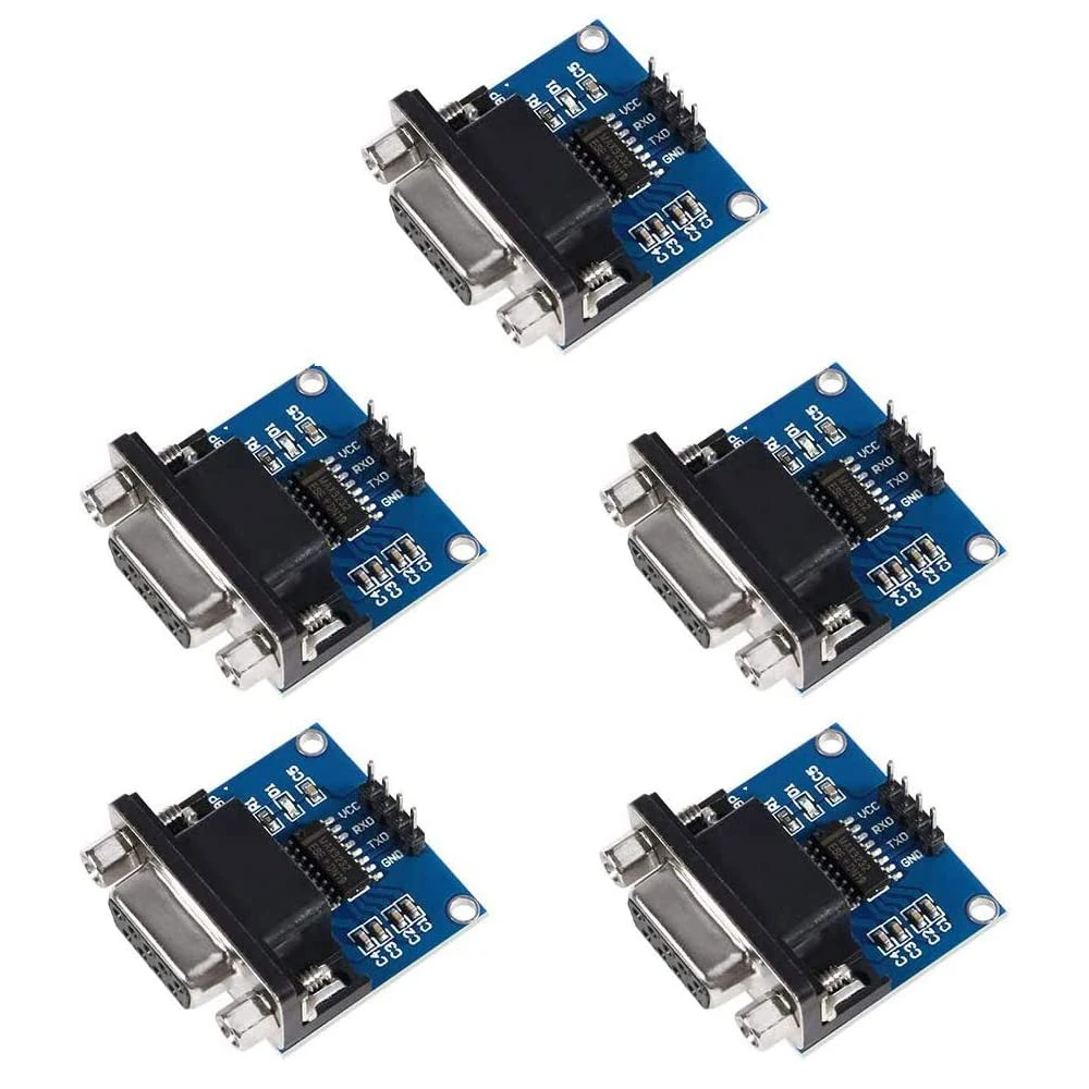 5pcs Serial Port Converter Module RS232 to TTL Female Equipment Upgrades MAX3232 Root Module Connecter