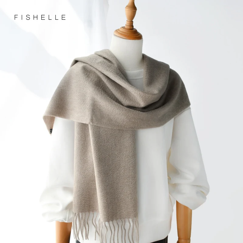 luxury solid color 100% cashmere scarves women and men narrow short small scarf fashion warm shawl luxury grey scarfs winter