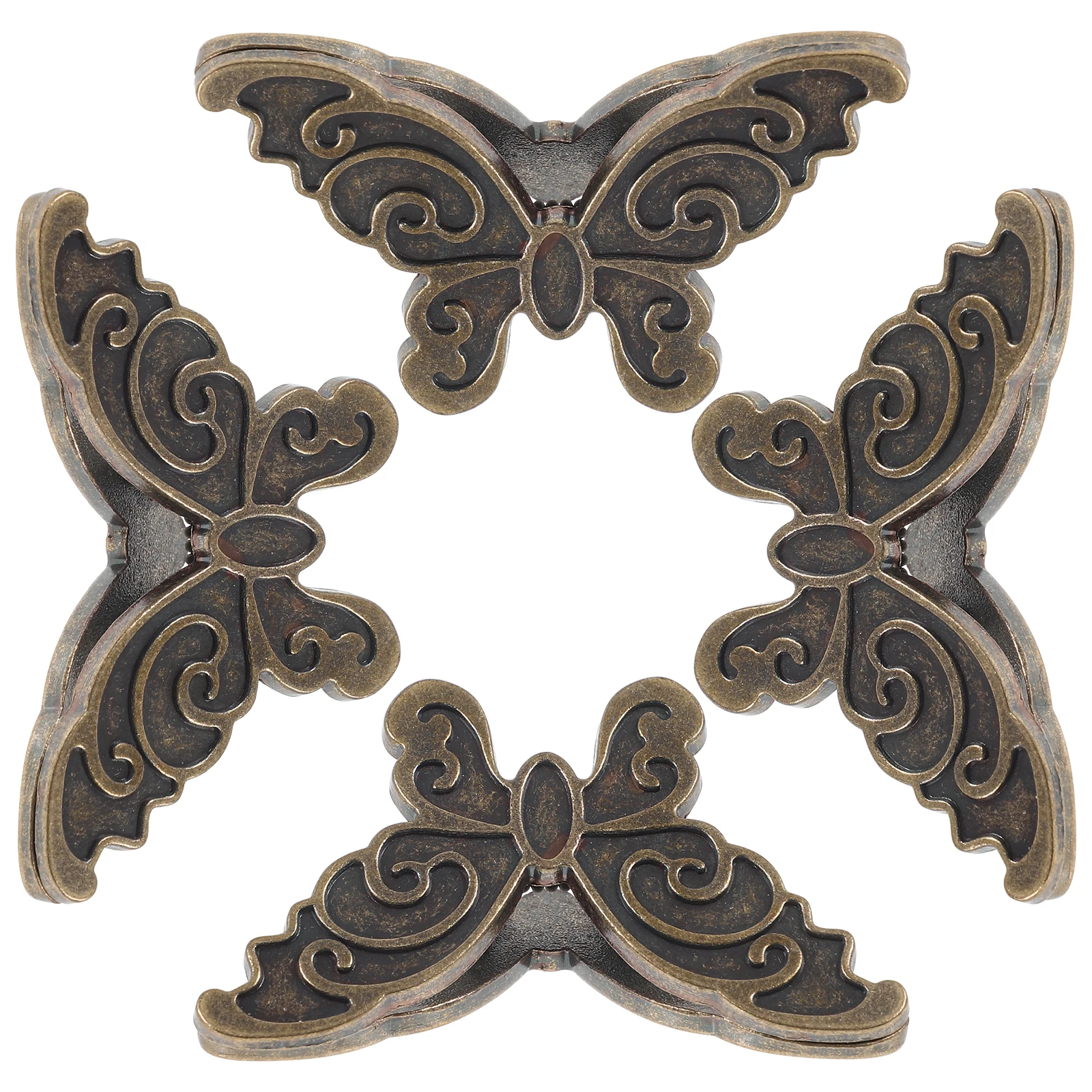 

4 Pcs Butterfly Clips Gold Color Small Size Office Supplies Paper Binder Stationery Desk Accessories Metal Clamps