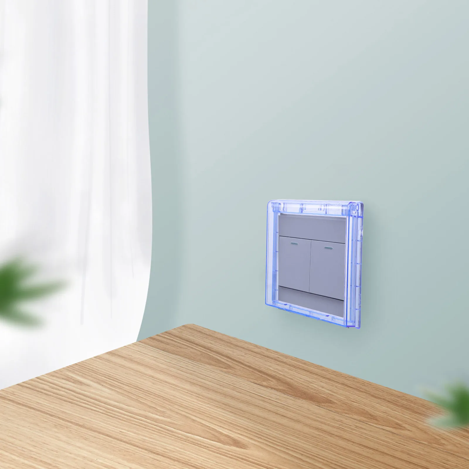 

3pcs Bathroom Switch Waterproof Cover Transparent Durable Plastic Wall Light Switch Protector For Kids Waterproof Outlet Box