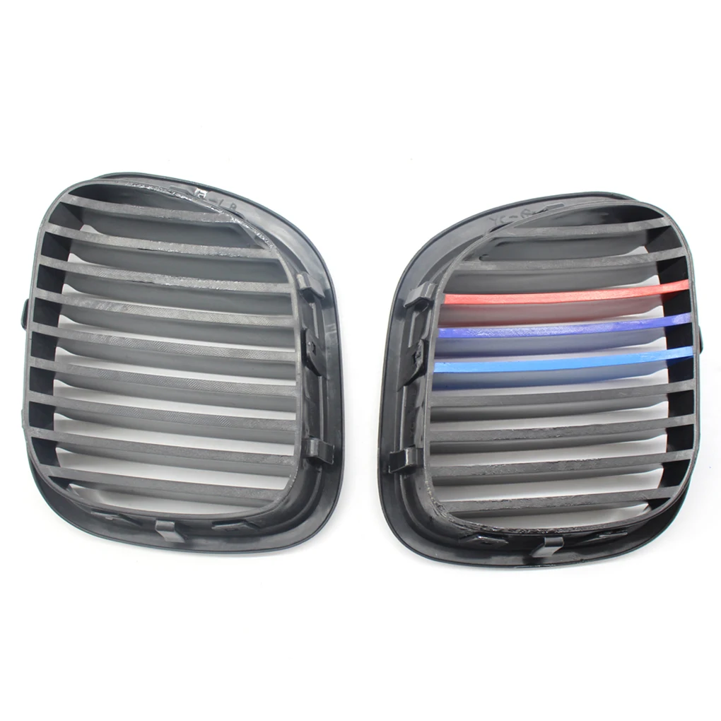 Grill dianteiro de substituição para BMW Z3 1996-2002, tipo Grill do carro, lado esquerdo e direito, preto, 51138412950, 51138412949, 1 par