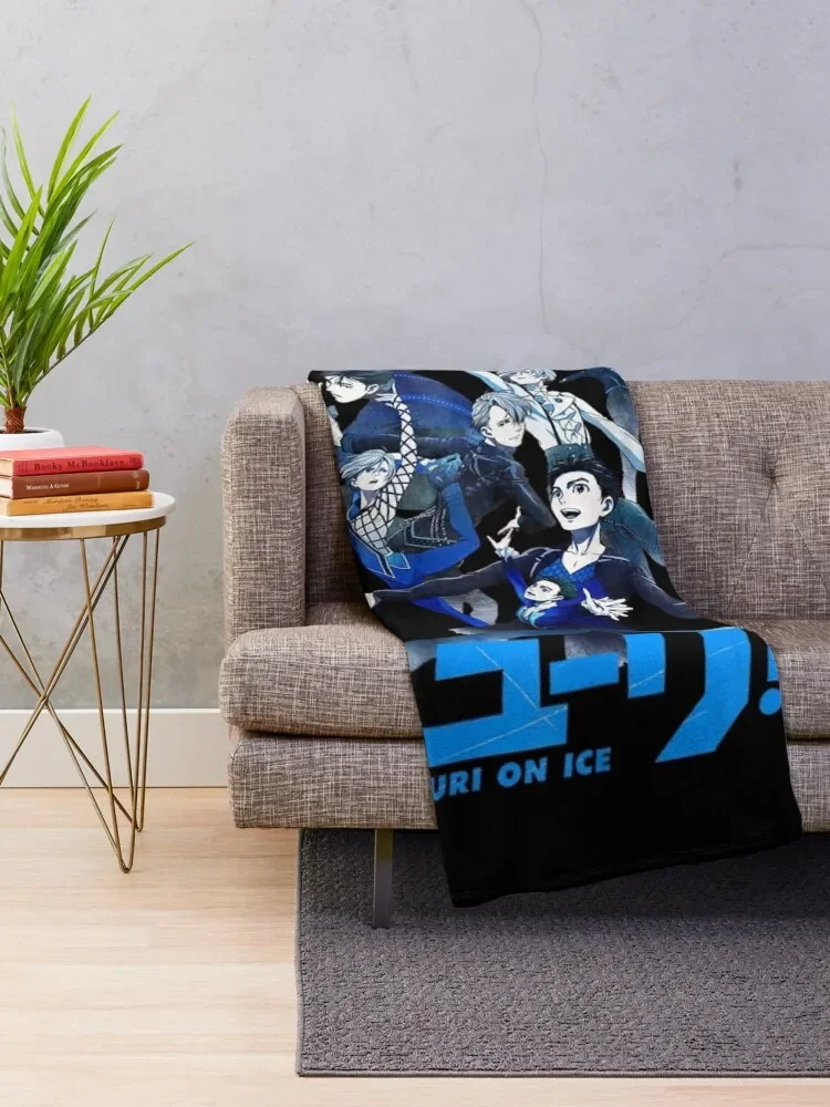 Yuri Art On Team Ice T Shirt Gift For Men And Women, Gift Halloween, Thanksgiving, Christmas Day Throw Blanket