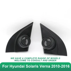 AUTODAILY 2PCS For Hyundai Solaris Verna 2010-2016 Car Tweeter Refitting Audio Door Angle Gum Speaker Cover Boxes Mounts