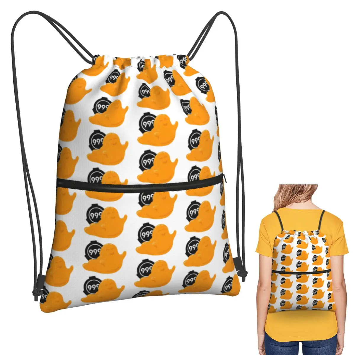 

SCP 999 The Tickle Monster Backpacks Multi-function Portable Drawstring Bags Sports Bag Book Bags For Man Woman Students