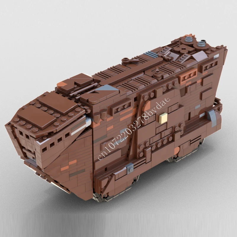 857PCS Midi Sandcrawler Space War Weapon MOC SpaceShip Battle Model Building Blocks Architecture DIY Education Assembly Toy Gift