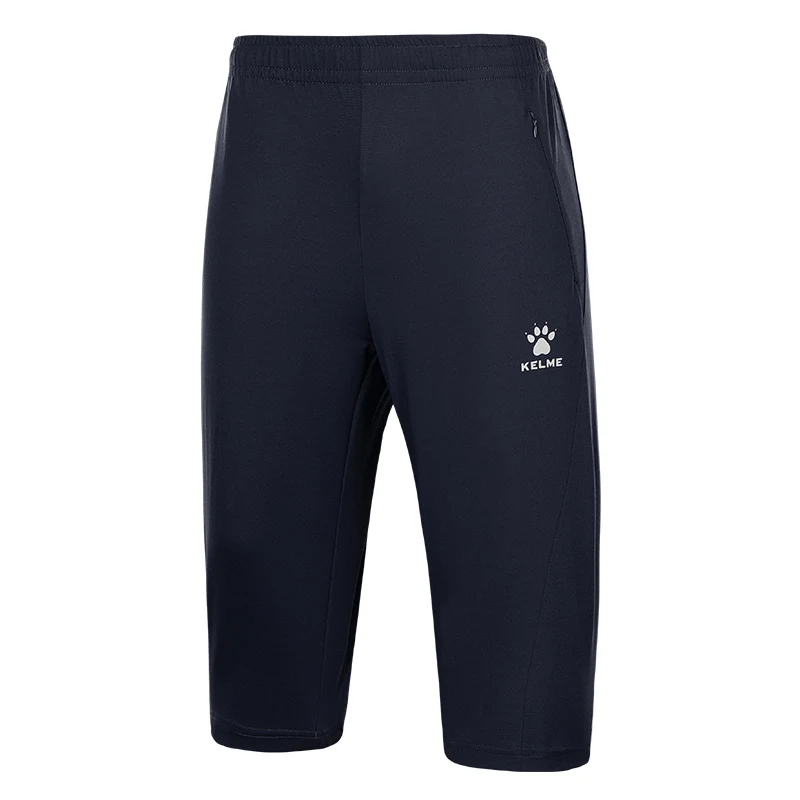 Kelme Sports Capris Męskie letnie, oddychające spodenki fitness Trening piłkarski Spodenki do biegania z lodowego jedwabiu