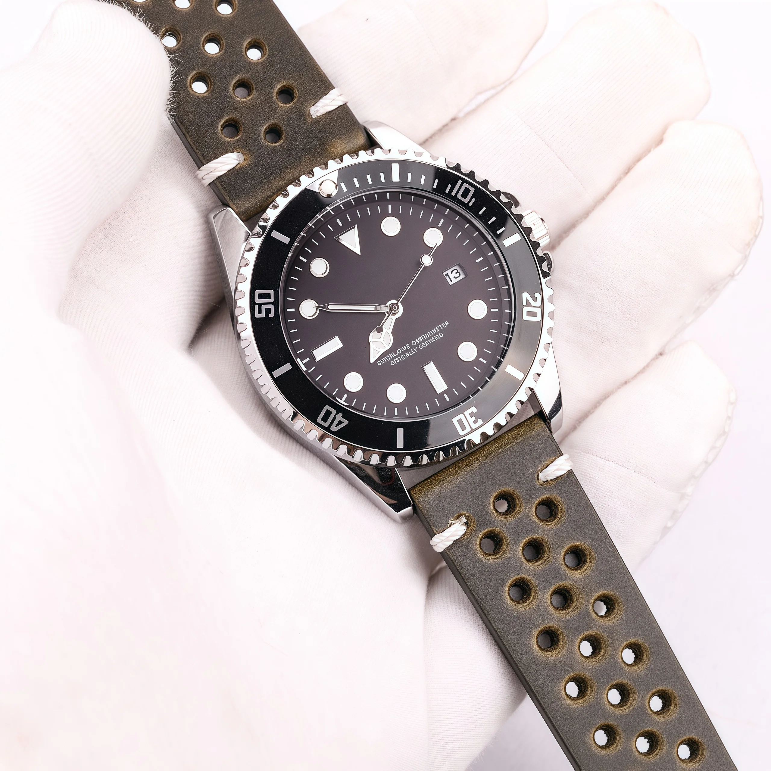 Genuine Leather Watchband Handmade Oil Wax Cowhide Breathable Strap For Samsung Galaxy Watch 4 3 Vintage Band Accessories Belt
