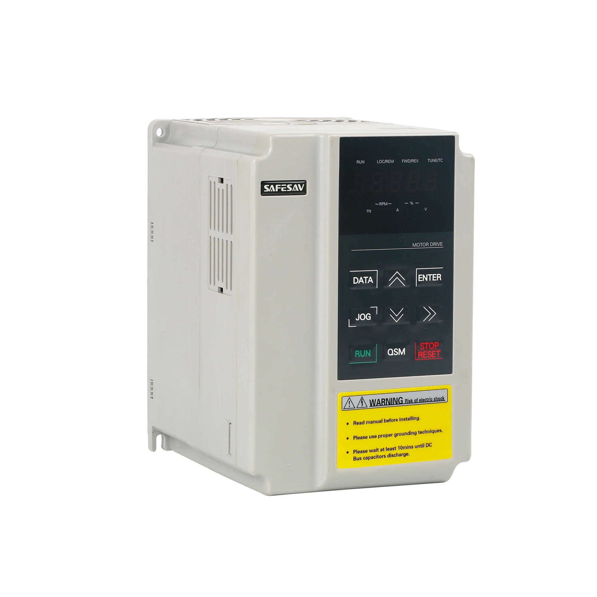 

Safesav IP20 3.7kW 380V 3PH OEM Triple Phase Frequency Converter VFD for 50hz to 60hz Water Pump Compressor Motor Application