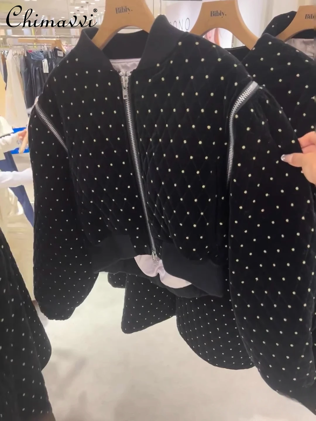 Nueva chaqueta acolchada de algodón bordada acolchada japonesa para otoño e invierno, chaleco de manga extraíble para niñas y mujeres, chaquetas cortas, abrigo
