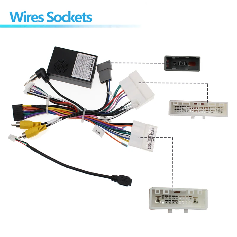 

Автомобильный радиоприемник, адаптер питания Canbus для Nissan X-TRAIL 2021 Nissan Qashqai 2021 Nissan Altim, 16-контактный стереокабель Android