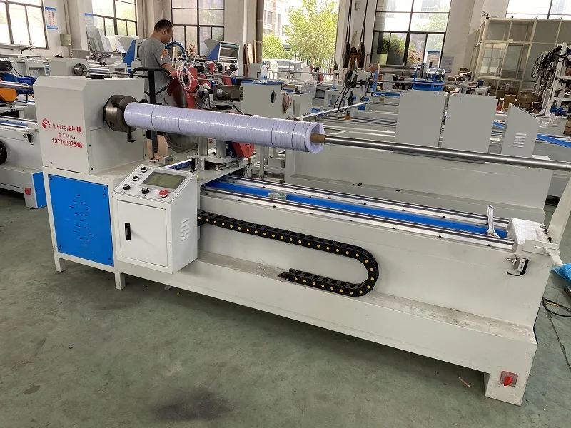 automatic fabric roll slitting cutting machine