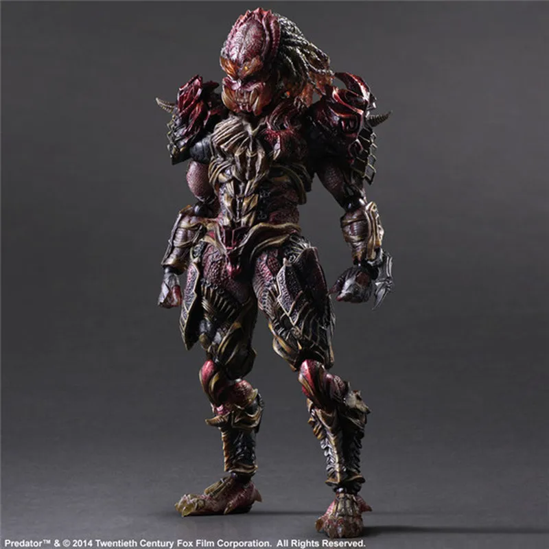 27cm 2nd Generatio Aliens Vs. Predator Predator Pvc Material Joint Mobility Movie Character Figurine Model Desktop Ornament Gift