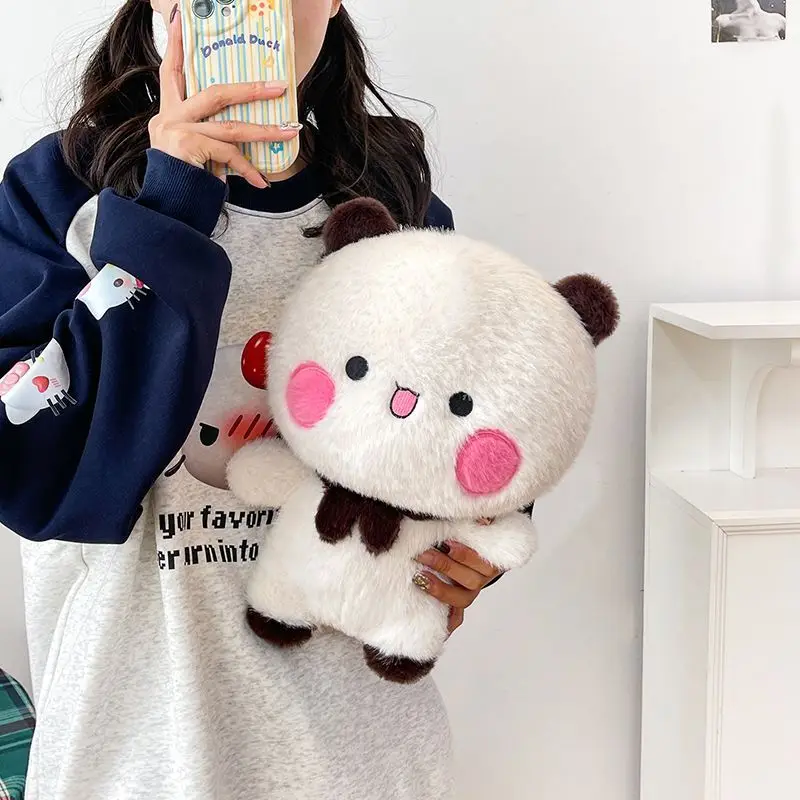 핫 세일 25-60cm 판다 부부와 이에르 플러시 토이 만화 판다 부부와 두두 플러시 인형 부드러운 충전 베개 귀여운 생일 선물