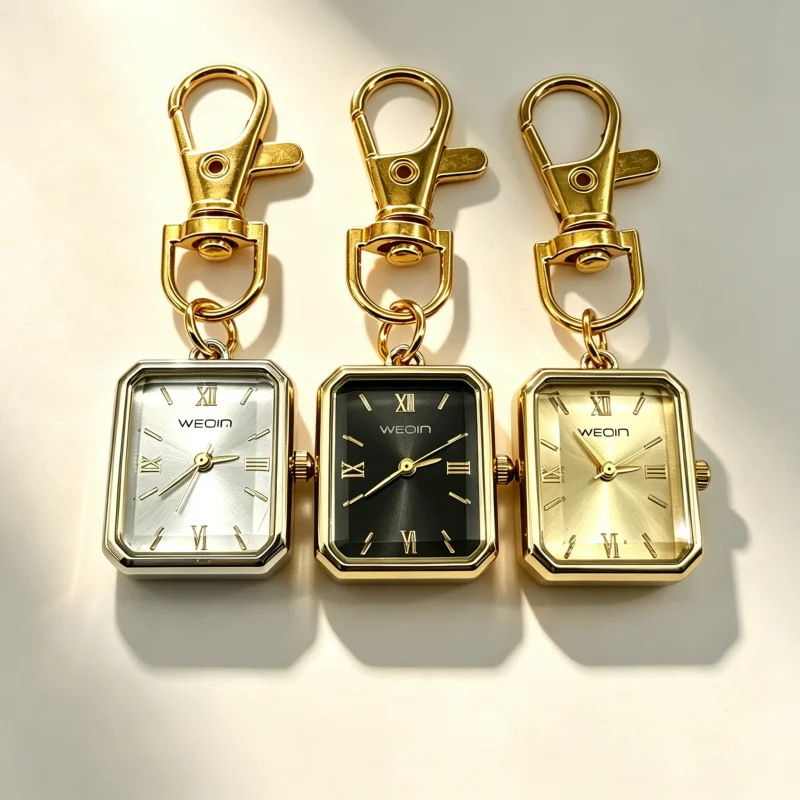 Charm Neutral Style Fashionable Simple Square Pendant Quartz Watch Steampunk Men's And Women's Pendant Gift
