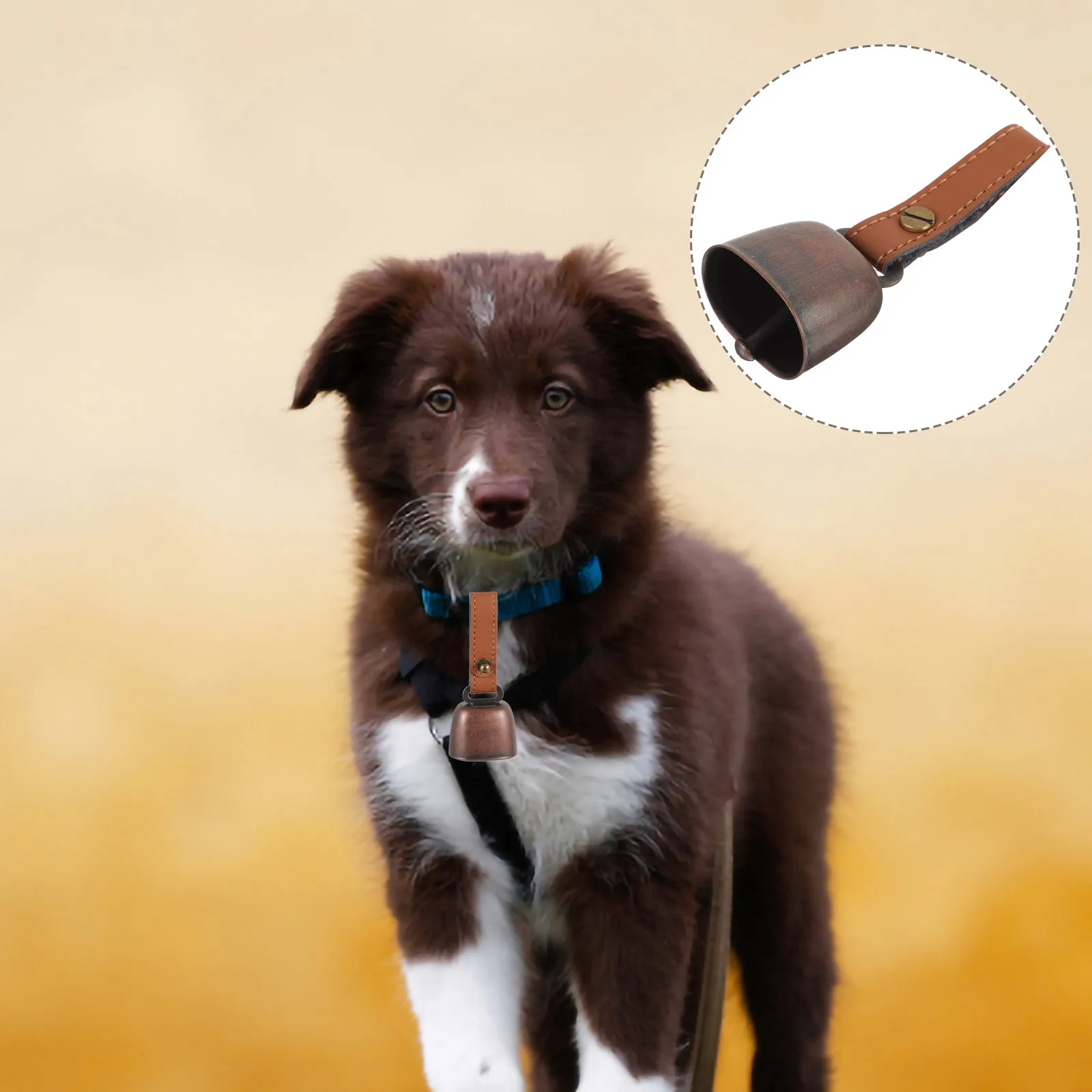 

Outdoor Bear Bell for Camping Hiking Climbing Anti-Lost Pet Cow Bell Mute Function Crisp Sound Smooth Surface Vintage Finish